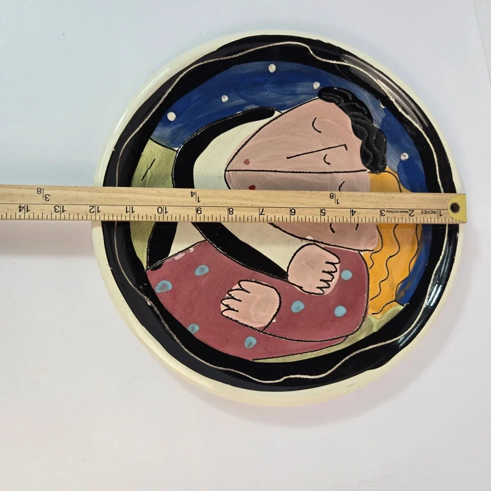 Vintage Sandra Magsamen Signed Ceramic Plate – 